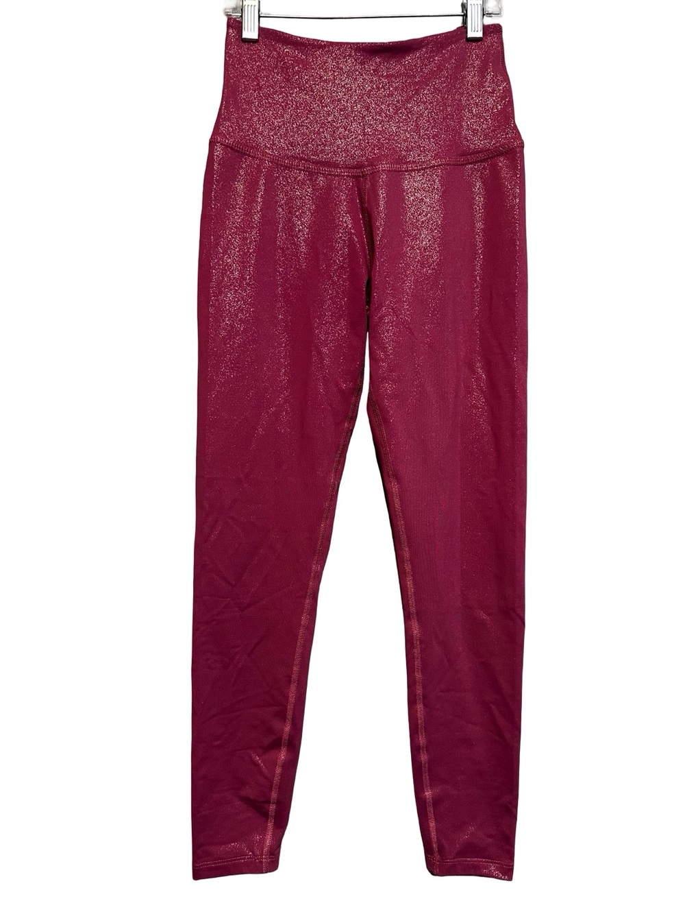 Beyond Yoga Pink Shimmery High Waisted Leggings Size Small Workout Yoga Comfy